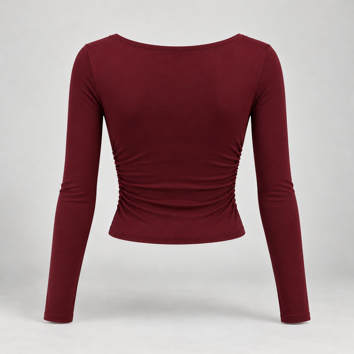 🌙 Gift-Worthy | Draped Cowl-Neck Elegance | Polished Long-Sleeve Evening Styling