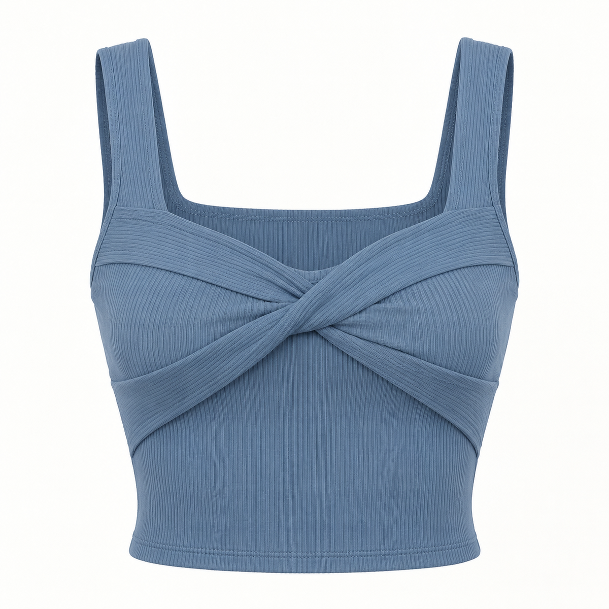 🌻 Gift-Worthy | Graceful Twist-Front Ribbed Elegance | Timeless Layered Camisole