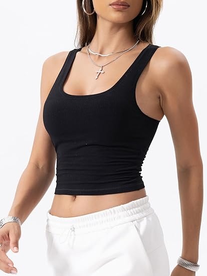 SoftForm Square-Neck Tank Top with Removable Bra Pads