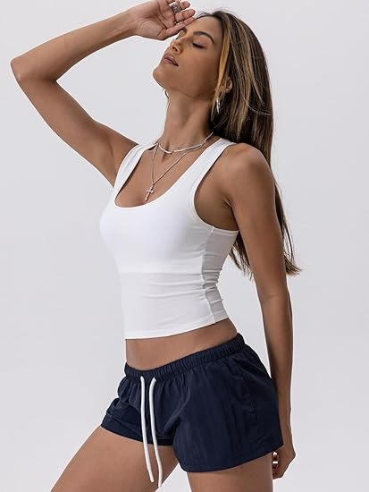 SoftForm Square-Neck Tank Top with Removable Bra Pads