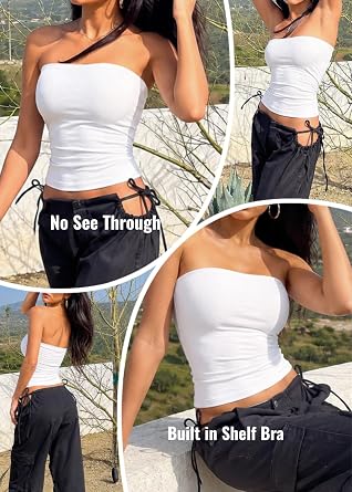 💐 Gift-Worthy | Refined Strapless Bandeau Styling | Supportive Padded Silhouette