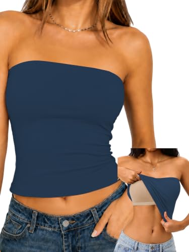 💐 Gift-Worthy | Refined Strapless Bandeau Styling | Supportive Padded Silhouette