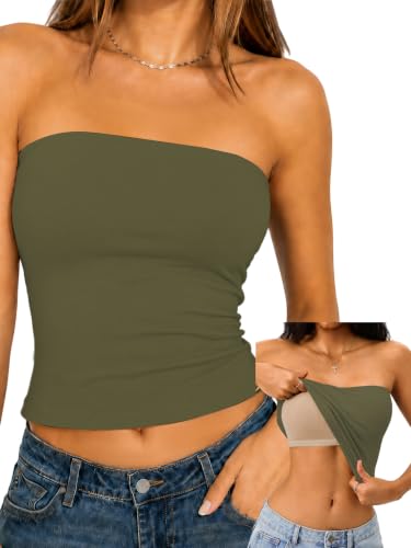 💐 Gift-Worthy | Refined Strapless Bandeau Styling | Supportive Padded Silhouette